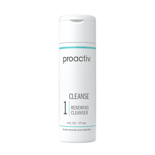 Proactiv Acne Cleanser - Benzoyl Peroxide Face Wash and Acne Treatment - Daily Facial Cleanser and Hyularonic Acid Moisturizer with Exfoliating Beads, 6 Fl Oz